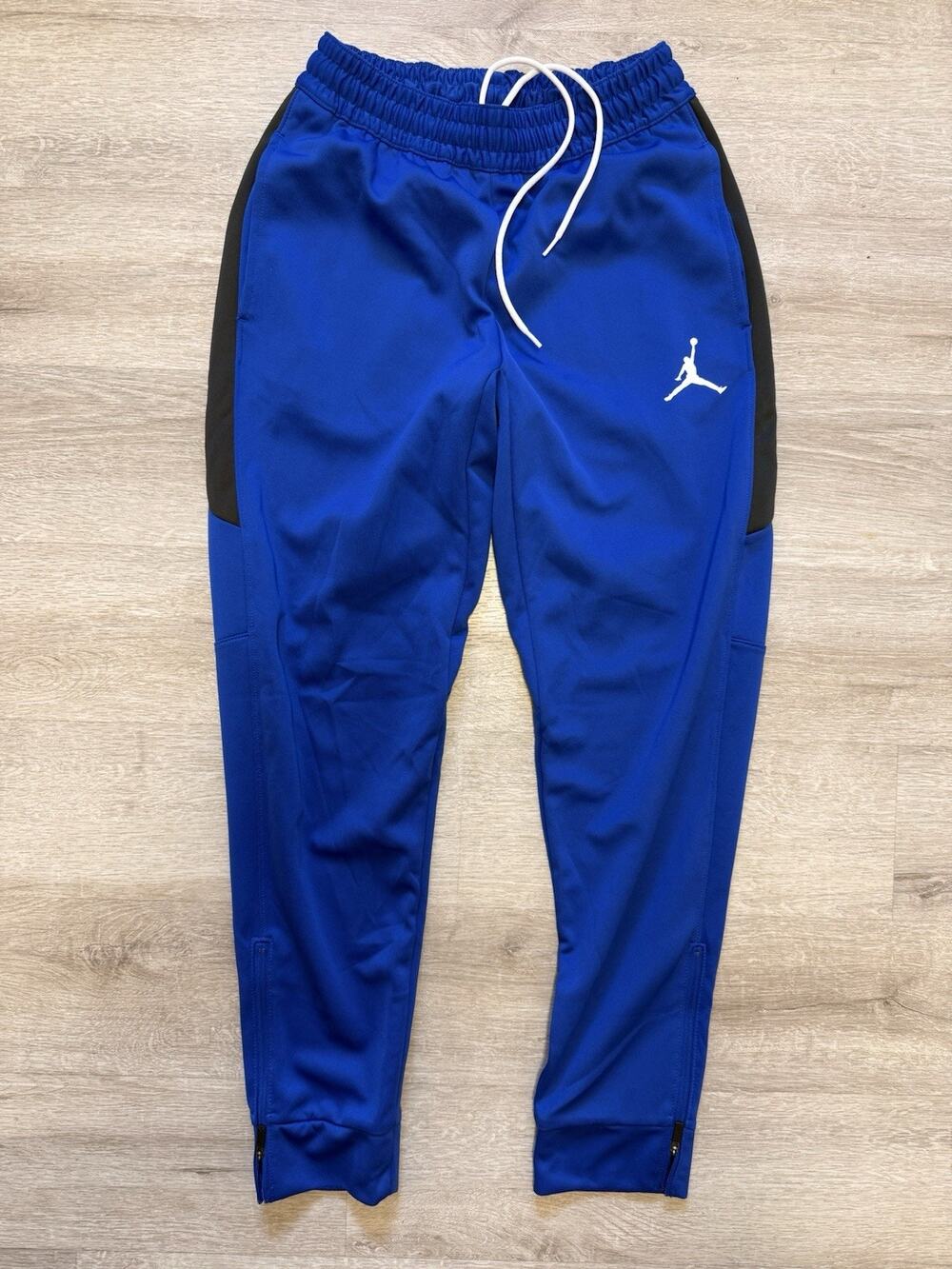 Jordan Flight Pants Blue & Black Men’s Size Small Zipper Bottom EuC